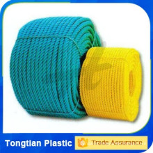 Tongtian factory sale 14mm 3 - 4 strands twisted PP rope